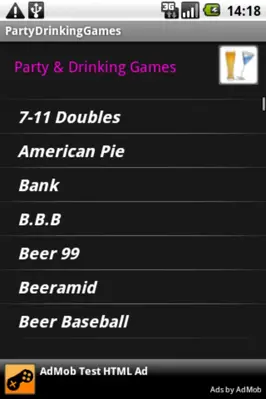 PartyDrinkingGames android App screenshot 0